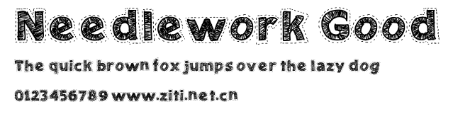 Needlework Good.ttf字體轉換器圖片