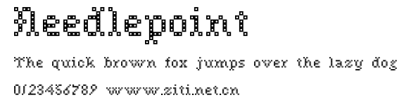 Needlepoint.ttf字體轉換器圖片
