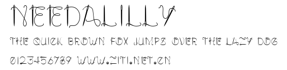 NeedALilly.ttf字體轉換器圖片