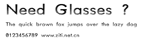 Need Glasses ?.ttf字體轉換器圖片