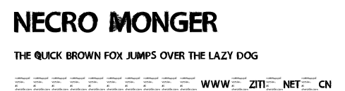 Necro Monger.otf字體轉換器圖片
