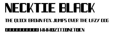 Necktie Black.ttf字體轉換器圖片