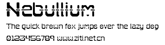 Nebullium.ttf字體轉換器圖片