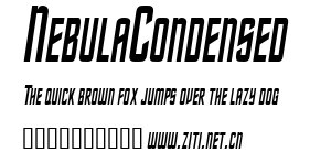 NebulaCondensed.ttf字體轉換器圖片