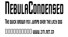 NebulaCondensed.ttf字體轉換器圖片