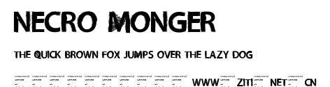 Necro Monger.ttf字體轉換器圖片
