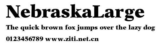 NebraskaLarge.ttf字體轉換器圖片