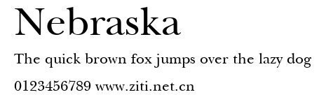 Nebraska.ttf字體轉換器圖片
