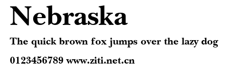 Nebraska.ttf字體轉換器圖片