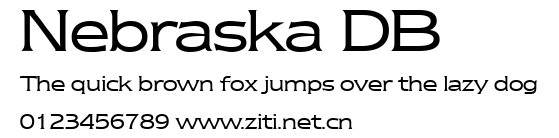 Nebraska DB.ttf字體轉換器圖片