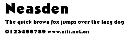 Neasden.ttf字體轉換器圖片