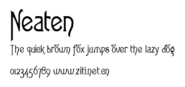 Neaten.ttf字體轉換器圖片