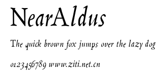 NearAldus.ttf字體轉換器圖片