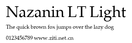 Nazanin LT Light.ttf字體轉換器圖片