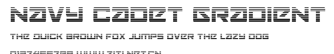 Navy Cadet Gradient.ttf字體轉換器圖片