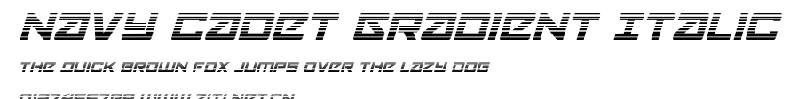 Navy Cadet Gradient Italic.ttf字體轉換器圖片