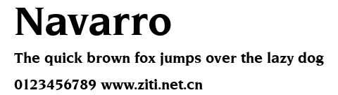 Navarro.ttf字體轉換器圖片