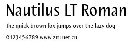 Nautilus LT Roman.ttf字體轉換器圖片