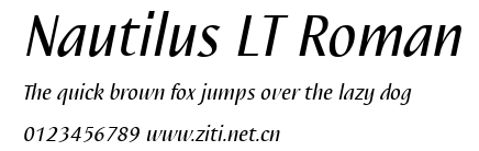 Nautilus LT Roman.ttf字體轉換器圖片