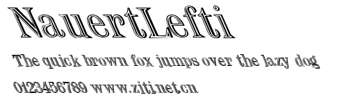 NauertLefti.ttf字體轉換器圖片