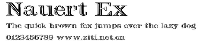 Nauert Ex.ttf字體轉換器圖片