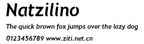 Natzilino.ttf字體轉換器圖片