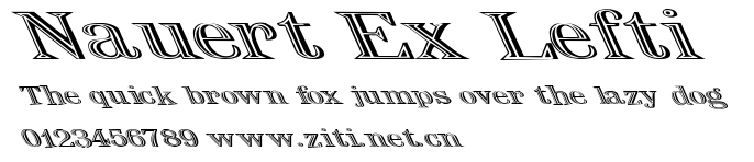 Nauert Ex Lefti.ttf字體轉換器圖片