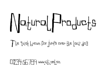 NaturalProducts.ttf字體轉換器圖片