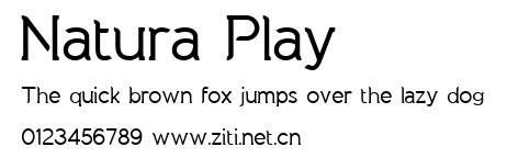 Natura Play.ttf字體轉換器圖片