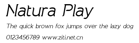 Natura Play.ttf字體轉換器圖片