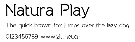Natura Play.ttf字體轉換器圖片