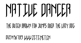 Native Dancer.ttf字體轉換器圖片