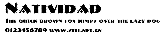 Natividad.ttf字體轉換器圖片