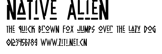 Native Alien.ttf字體轉換器圖片