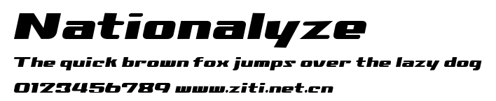 Nationalyze.ttf字體轉換器圖片