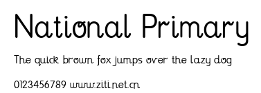 National Primary.ttf字體轉換器圖片