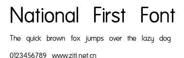 National First Font.ttf字體轉換器圖片