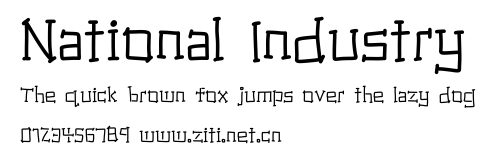 National Industry.ttf字體轉換器圖片