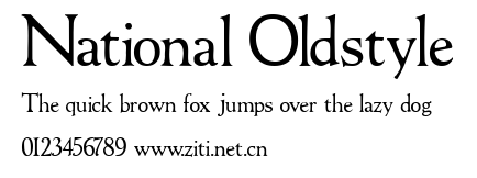 National Oldstyle.ttf字體轉換器圖片