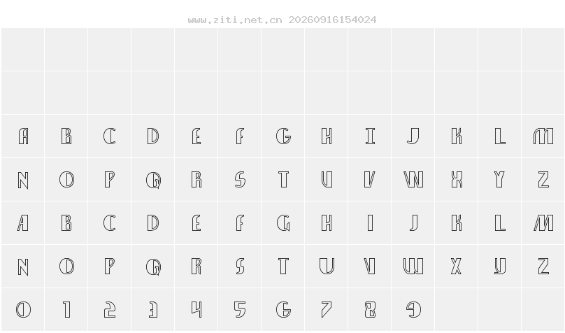 字符映射圖