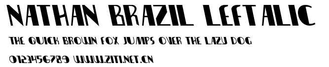 Nathan Brazil Leftalic.ttf字體轉換器圖片