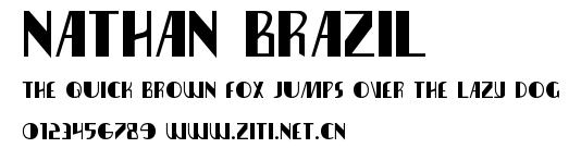 Nathan Brazil.ttf字體轉換器圖片