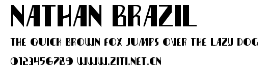 Nathan Brazil.ttf字體轉換器圖片