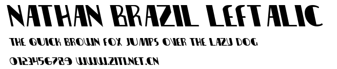 Nathan Brazil Leftalic.ttf字體轉換器圖片
