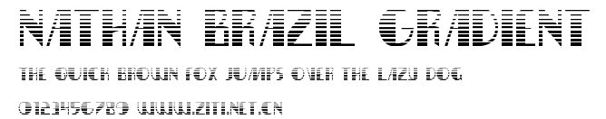 Nathan Brazil Gradient.ttf字體轉換器圖片