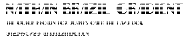 Nathan Brazil Gradient.ttf字體轉換器圖片