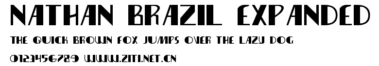 Nathan Brazil Expanded.ttf字體轉換器圖片