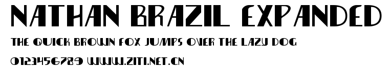 Nathan Brazil Expanded.ttf字體轉換器圖片