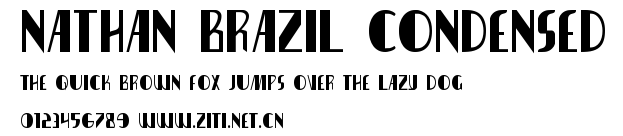 Nathan Brazil Condensed.ttf字體轉換器圖片