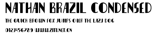 Nathan Brazil Condensed.ttf字體轉換器圖片